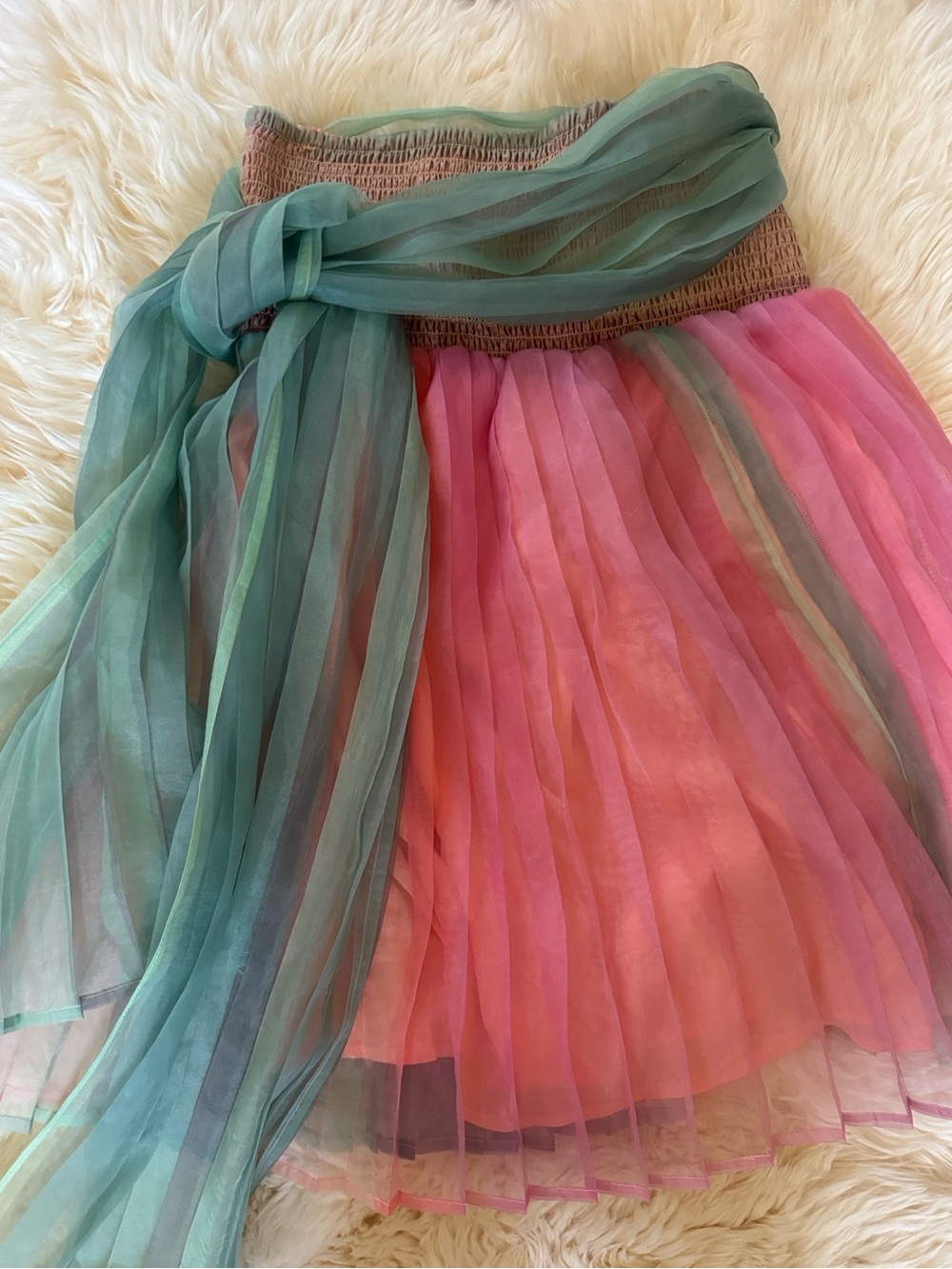 Free People “In Rainbows Mini” Strapless Dress - Picture 6 of 6